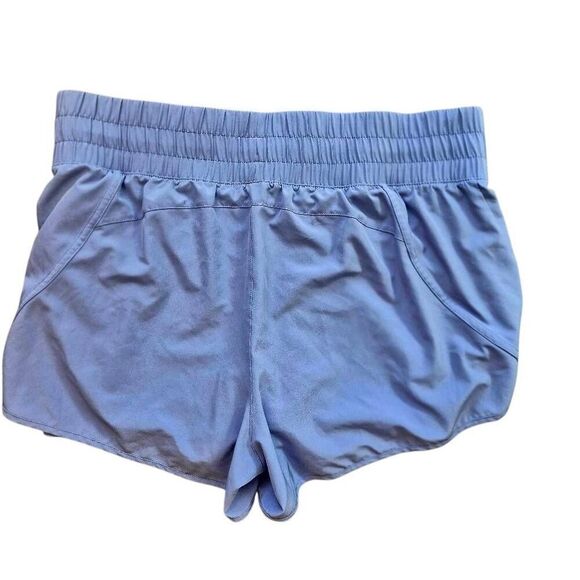 Avia Women's Periwinkle Blue Poly/Spandex Running Athletic Shorts w Zip Pocket - Picture 5 of 11